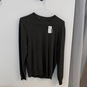 Saks Fifth Avenue Merino Wool Blend Men's green Sweater